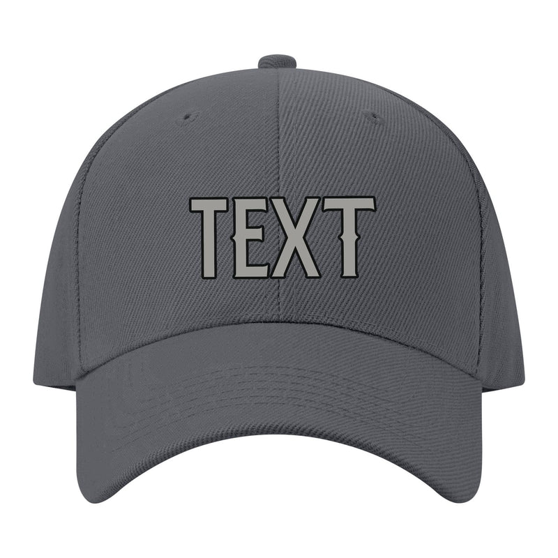Custom Dark Grey Light Green Hat 08B21704