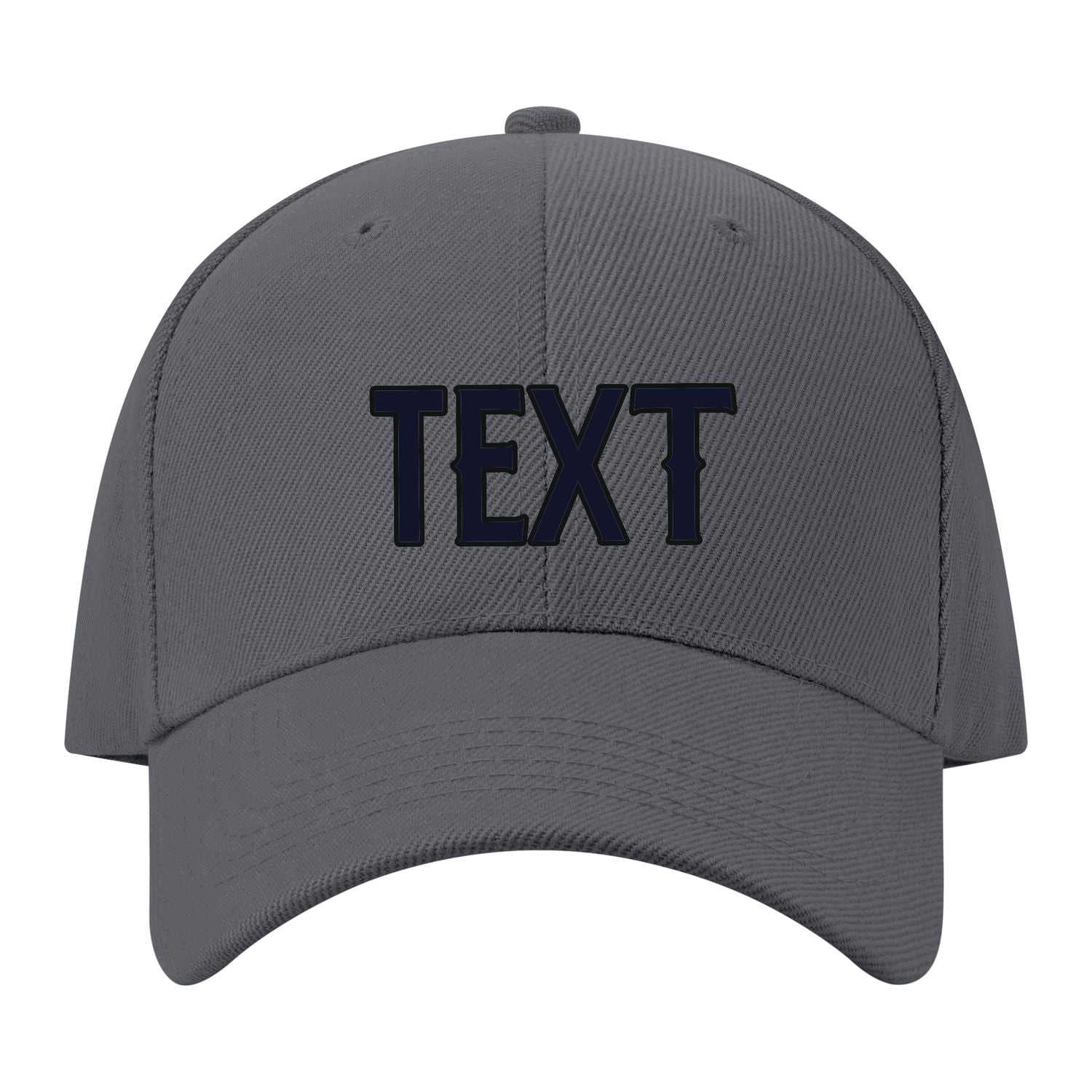 Custom Dark Grey Pale Peach Hat 08B21711
