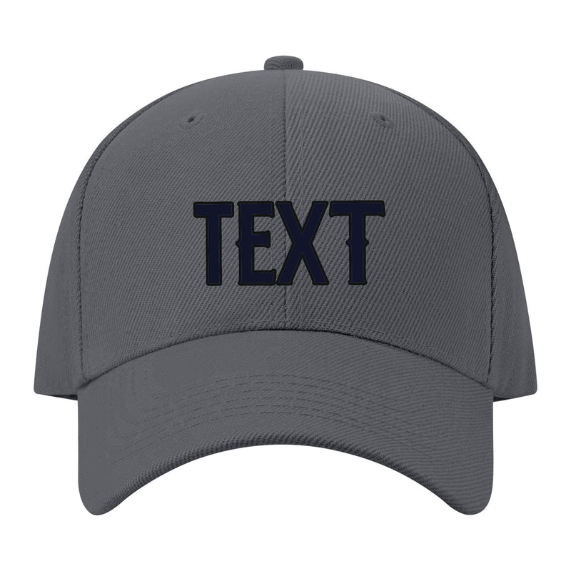Custom Dark Grey Pale Peach Hat 08B21711