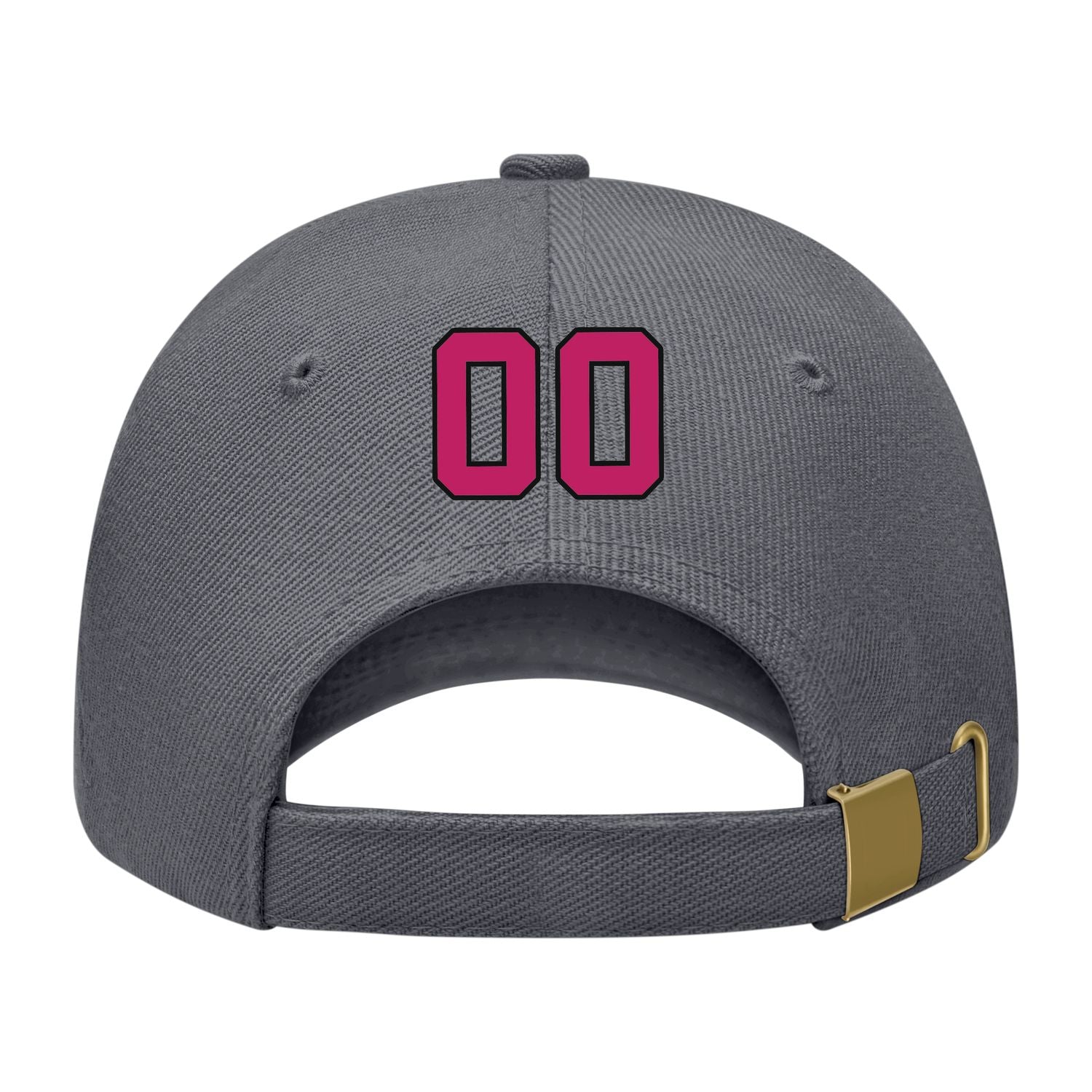 Custom Dark Grey Light Pink Hat 08B21713