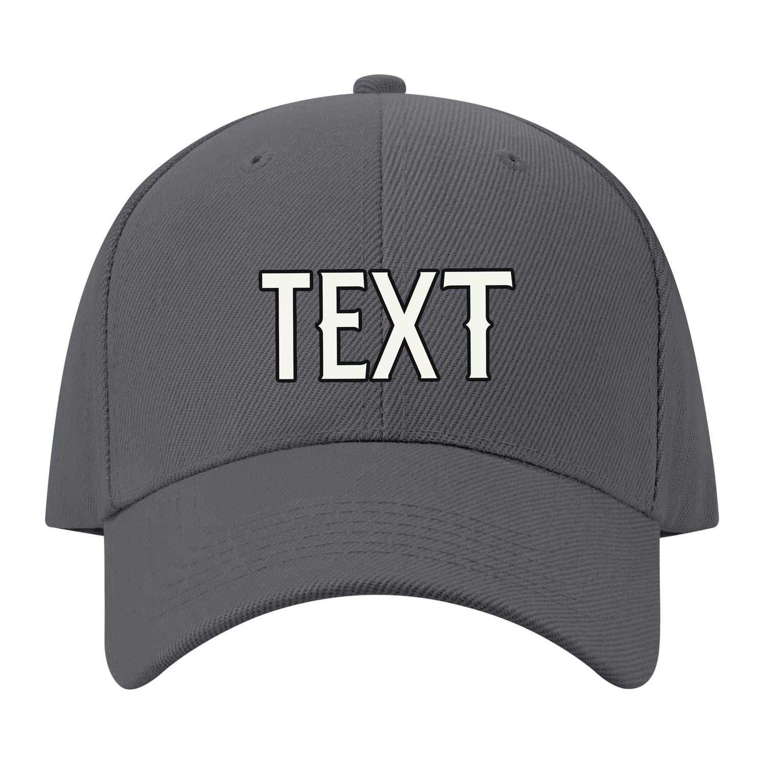 Custom Dark Grey Pale Ice Blue Hat 08B21718