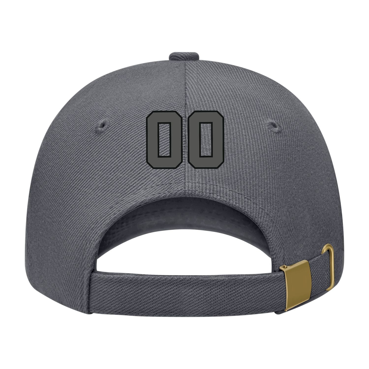 Custom Dark Grey Orange Hat 08B21720