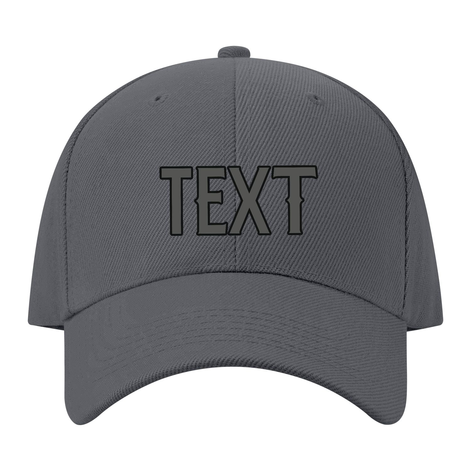 Custom Dark Grey Orange Hat 08B21720