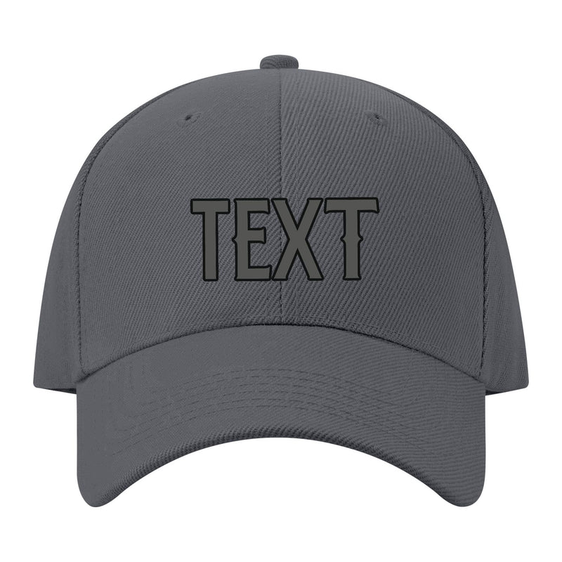 Custom Dark Grey Orange Hat 08B21720