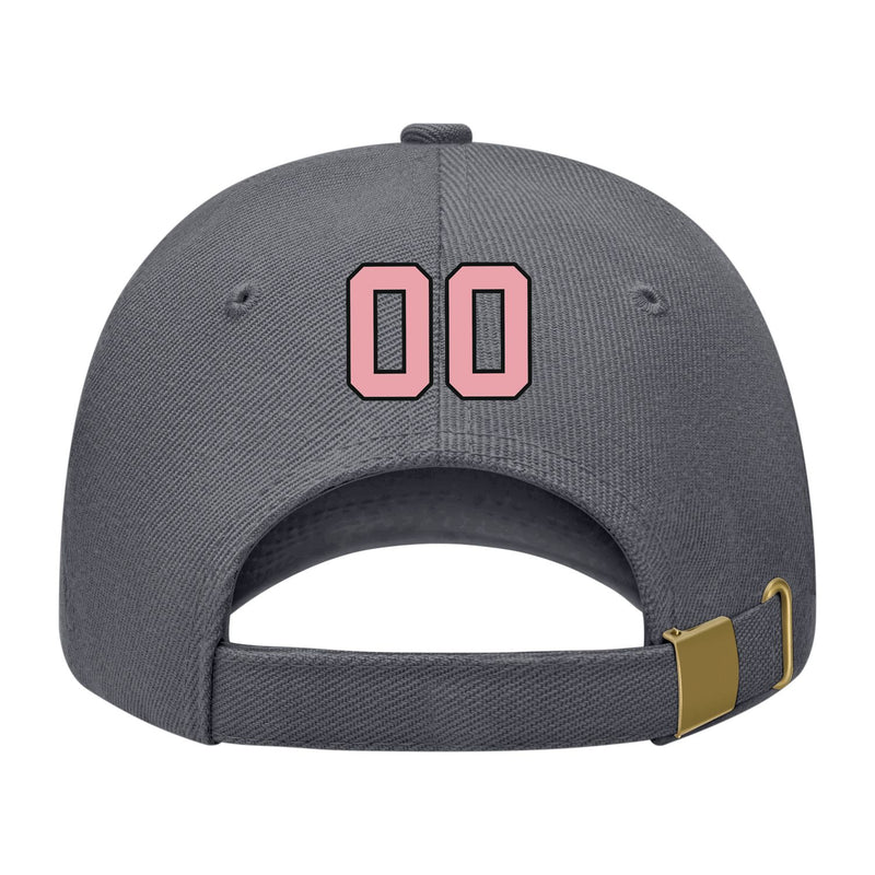 Custom Dark Grey Light Emerald Green Hat 08B21721