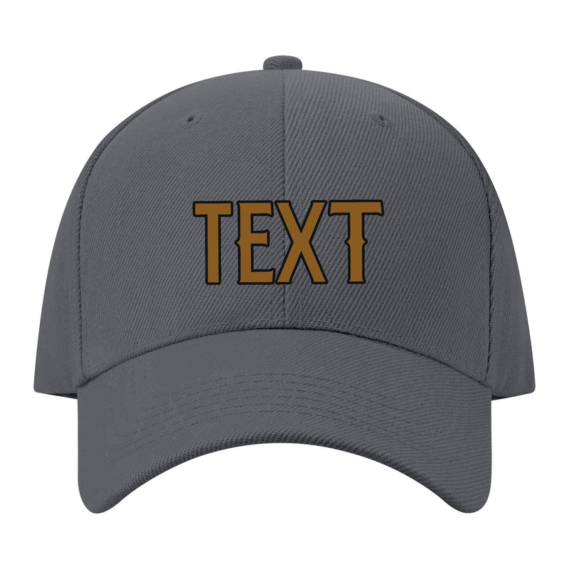 Custom Dark Grey Dark Green Hat 08B21722