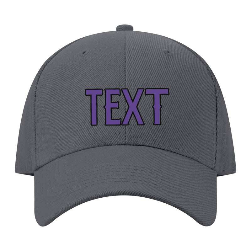 Custom Dark Grey Yellow Hat 08B21723