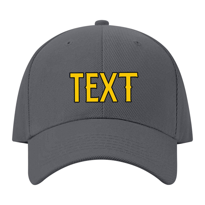 Custom Dark Grey Peach Powder Hat 08B21730