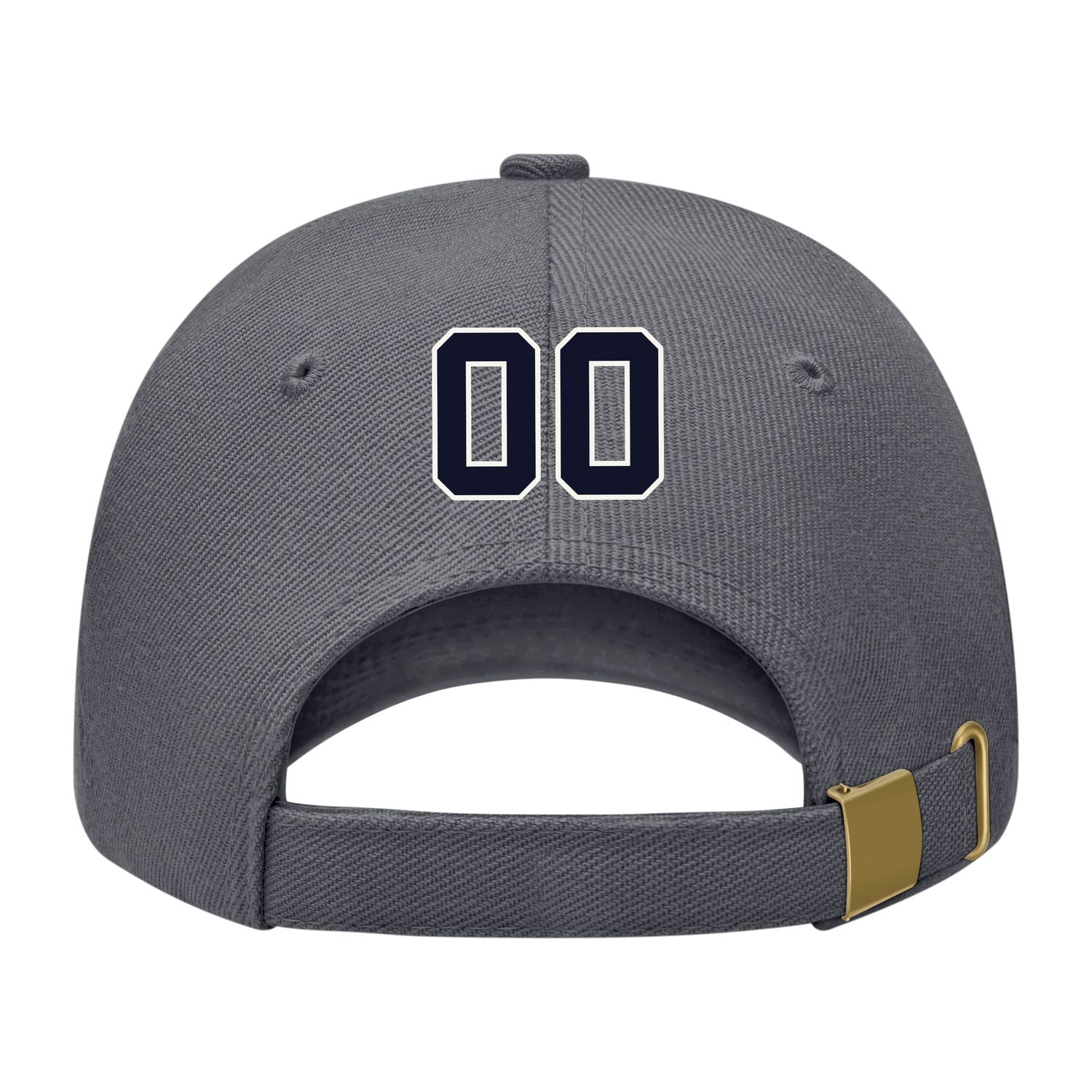 Custom Dark Grey Pale Peach Hat 08B21811