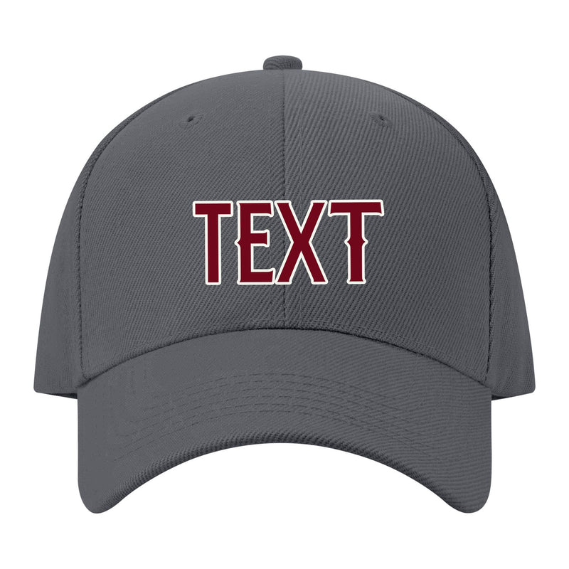 Custom Dark Grey Khaki Hat 08B21815