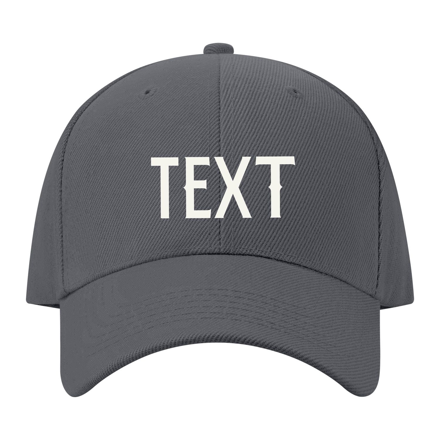 Custom Dark Grey Pale Ice Blue Hat 08B21818