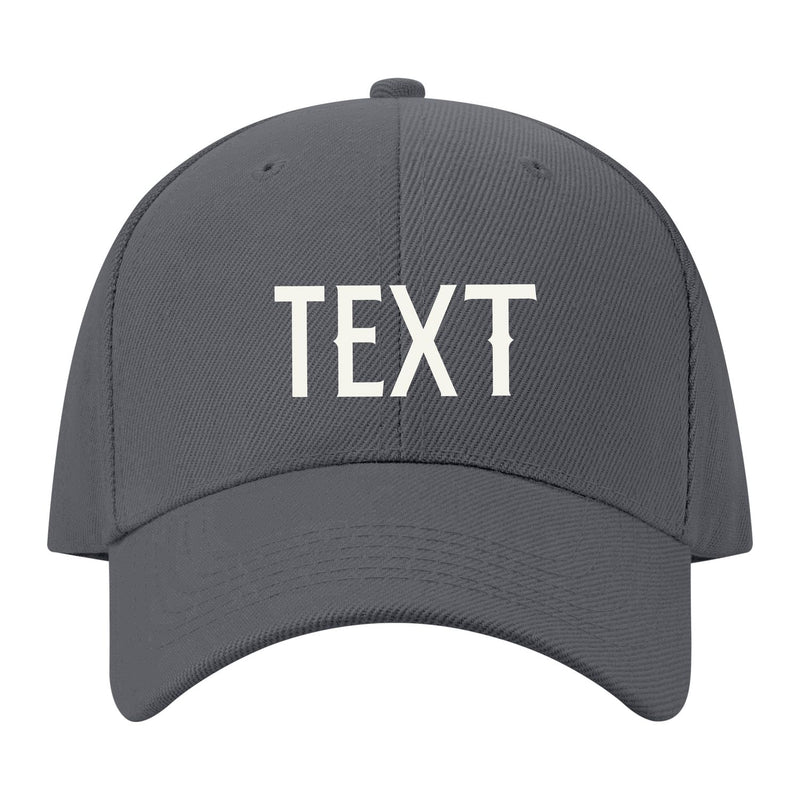 Custom Dark Grey Pale Ice Blue Hat 08B21818