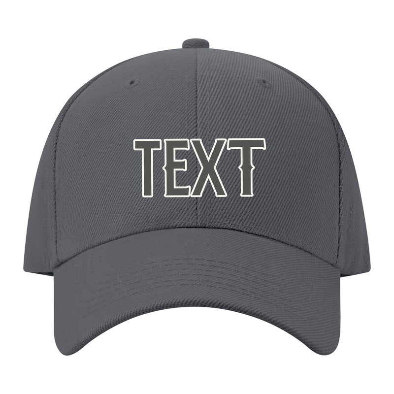 Custom Dark Grey Orange Hat 08B21820