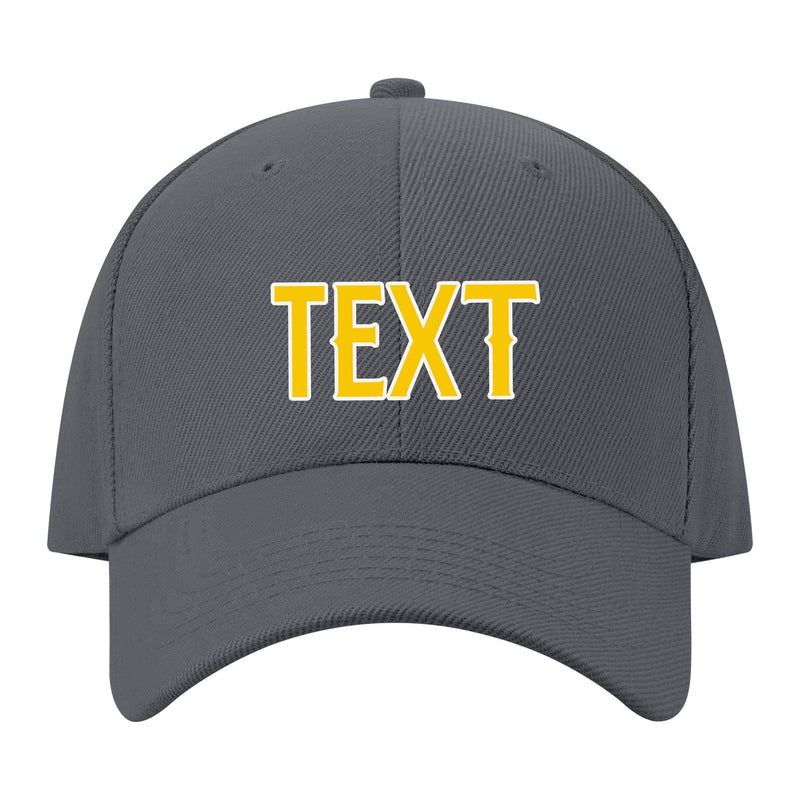 Custom Dark Grey Peach Powder Hat 08B21830