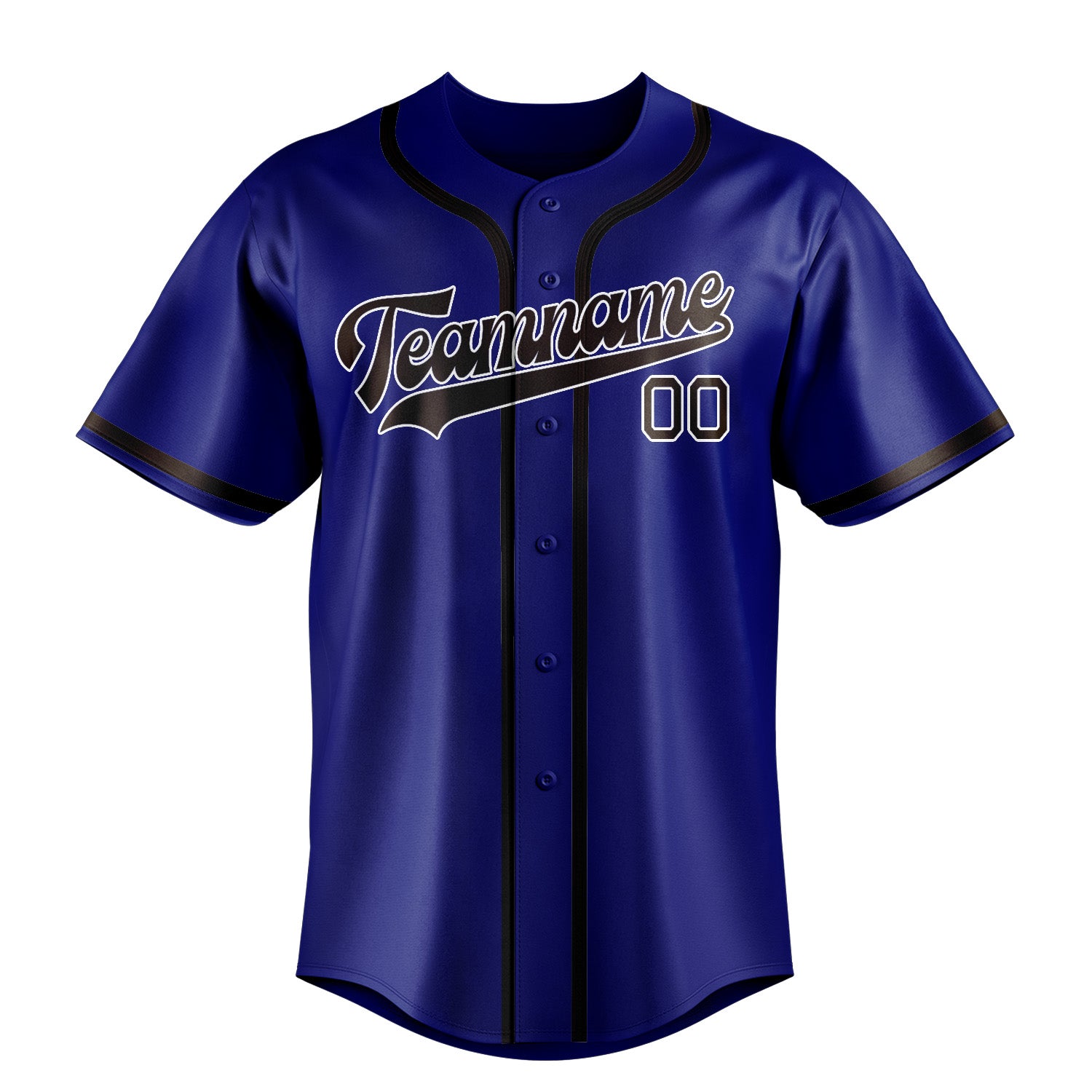 Custom Sky Blue Brown Baseball Jersey