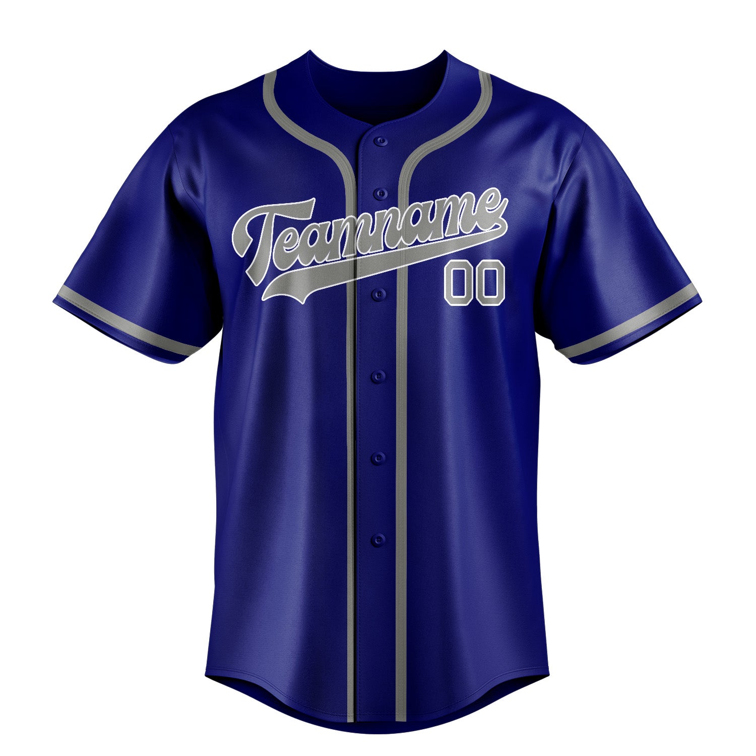 Custom Sky Blue Gray Baseball Jersey