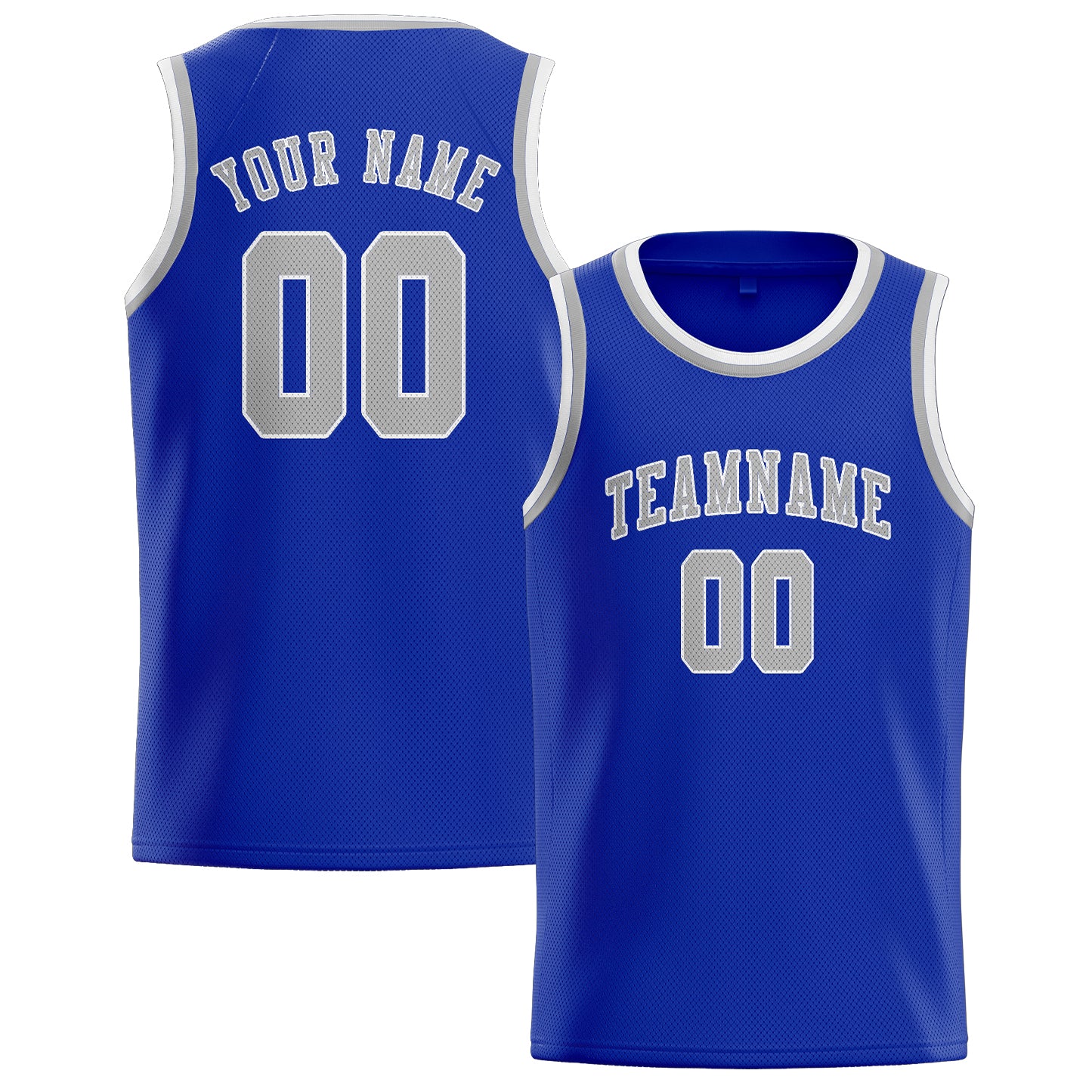 Custom Sky Blue Gray Basketball Jersey