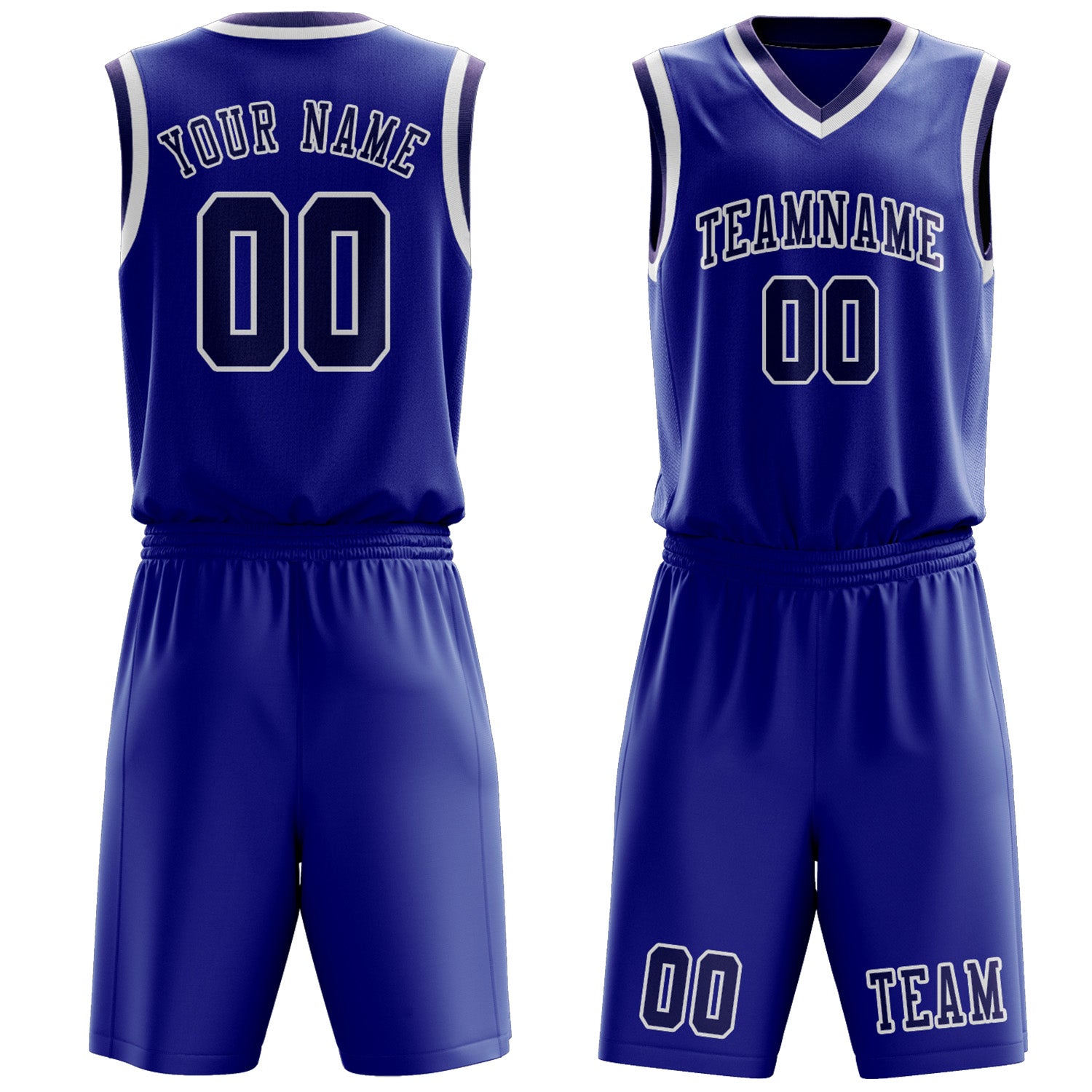 Custom Sky Blue Purple Basketball Set