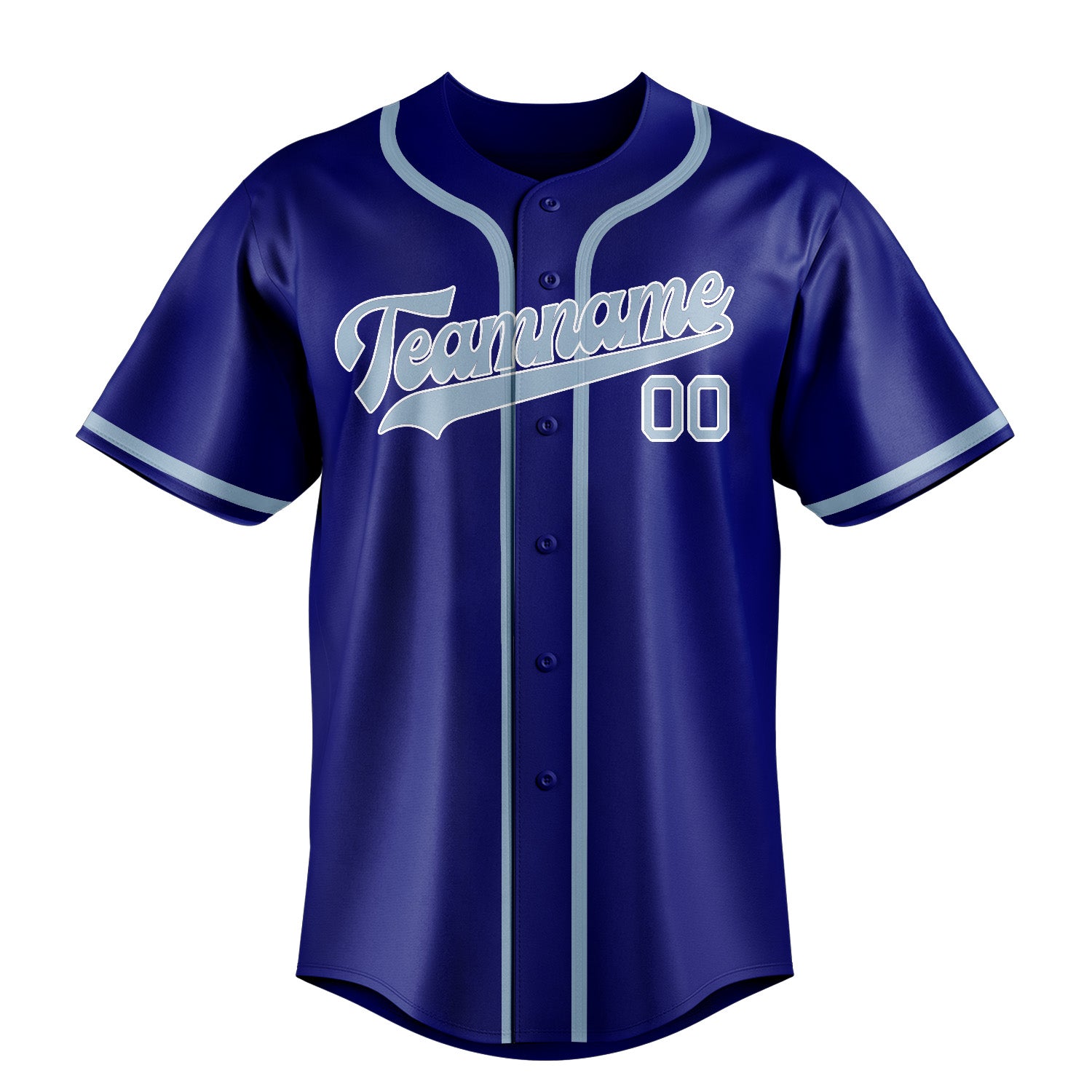 Custom Sky Blue Light Blue Baseball Jersey