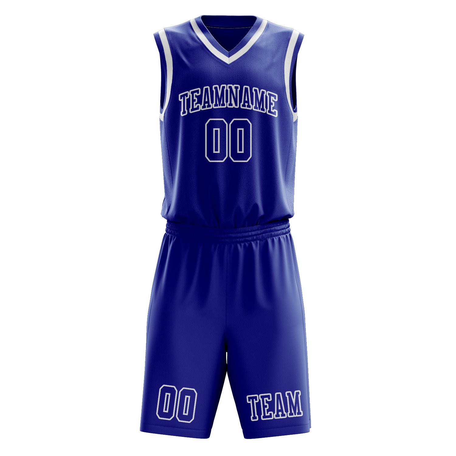 Custom Sky Blue Sky Blue Basketball Set