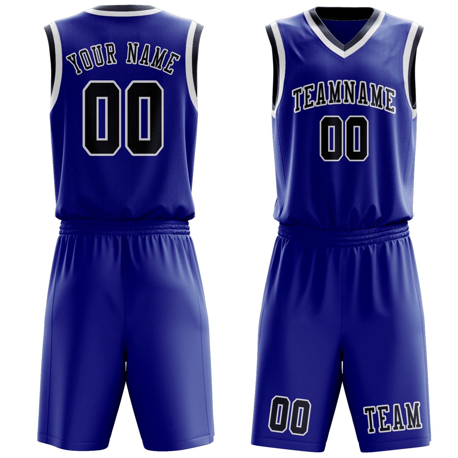Custom Sky Blue Blue Basketball Set