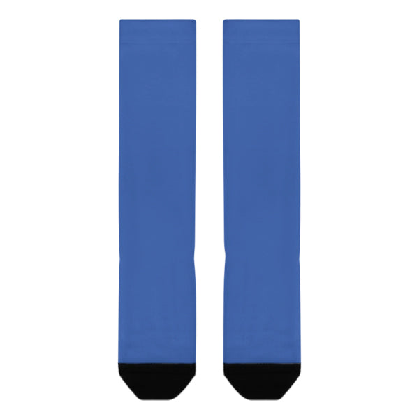 Custom Sky Blue Sky Blue Knee-High Sock