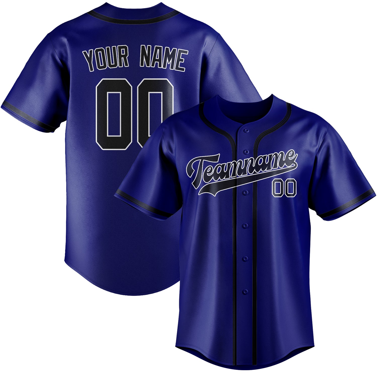 Custom Sky Blue Navy Baseball Jersey