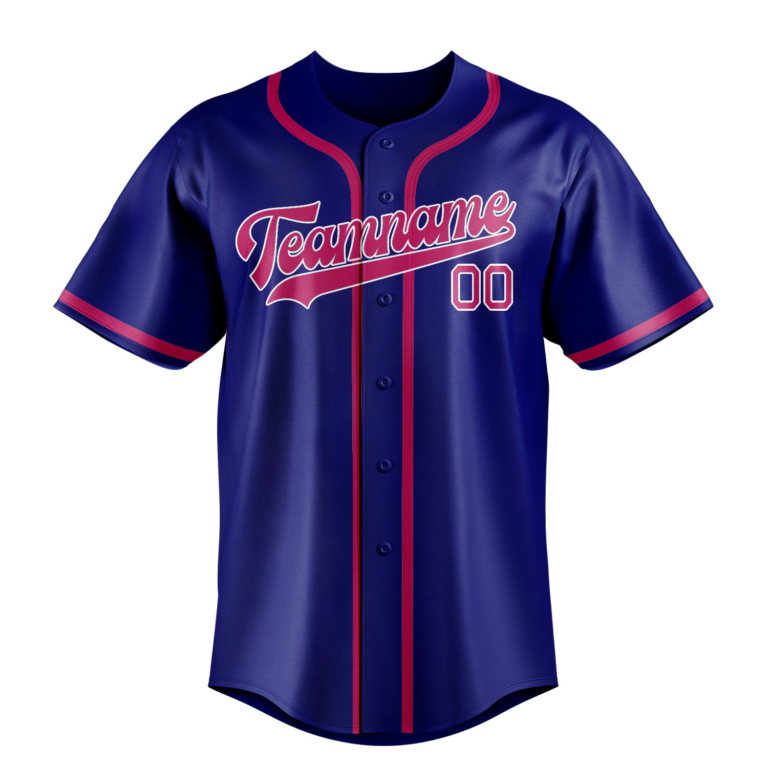 Custom Sky Blue Pink Baseball Jersey