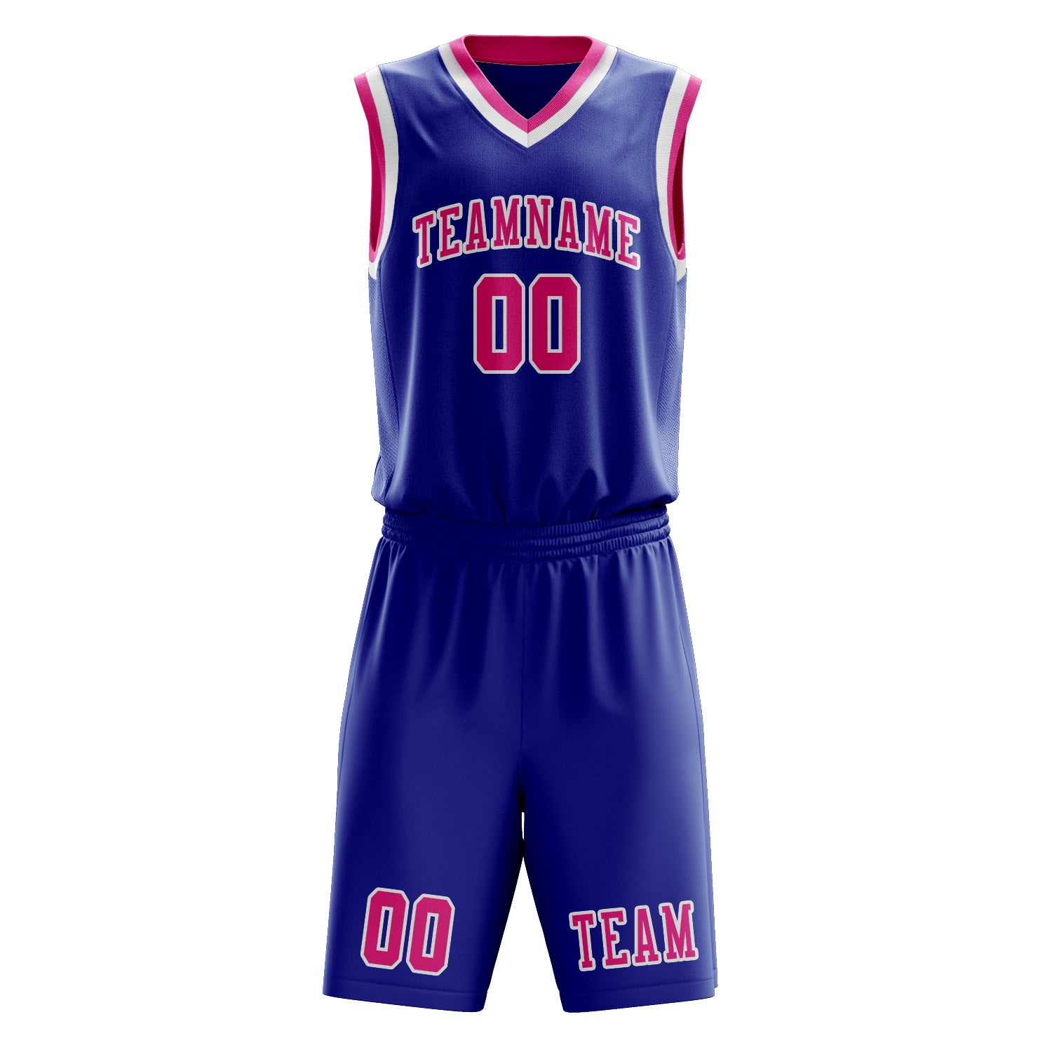 Custom Sky Blue Pink Basketball Set