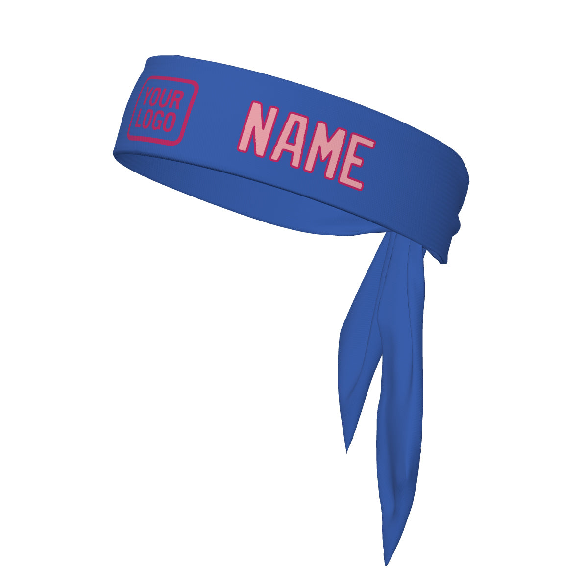 Custom Sky Blue Light Pink Headband