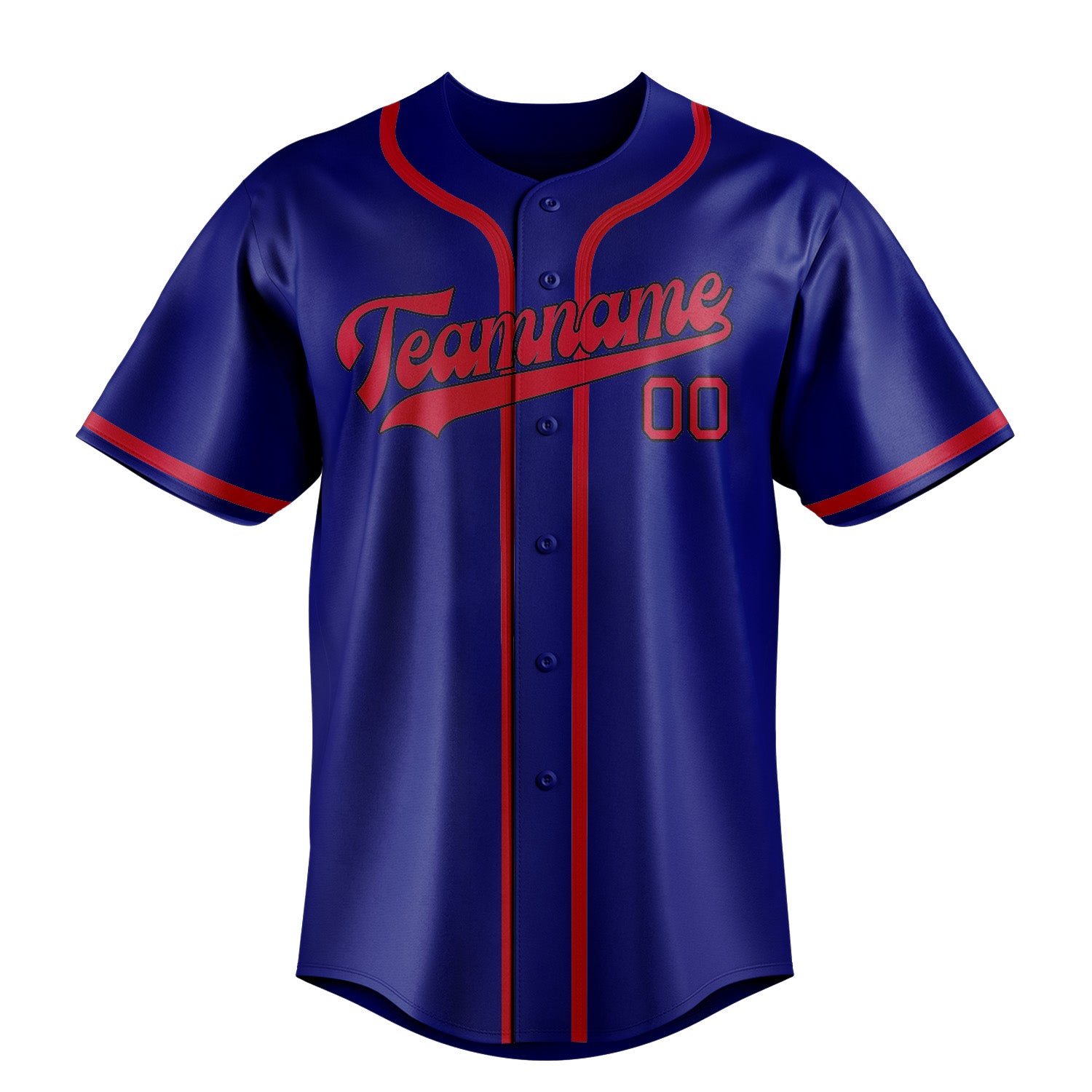 Custom Sky Blue Red Baseball Jersey