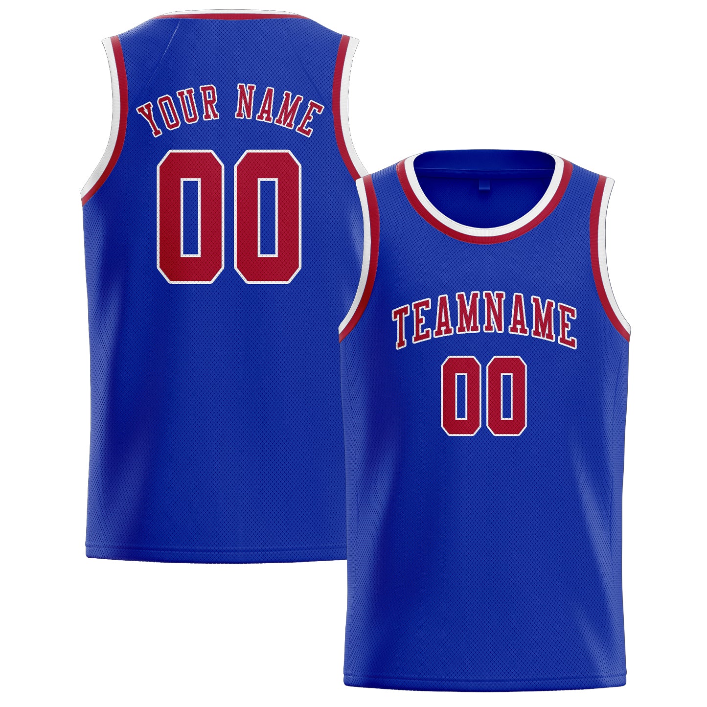 Custom Sky Blue Red Basketball Jersey