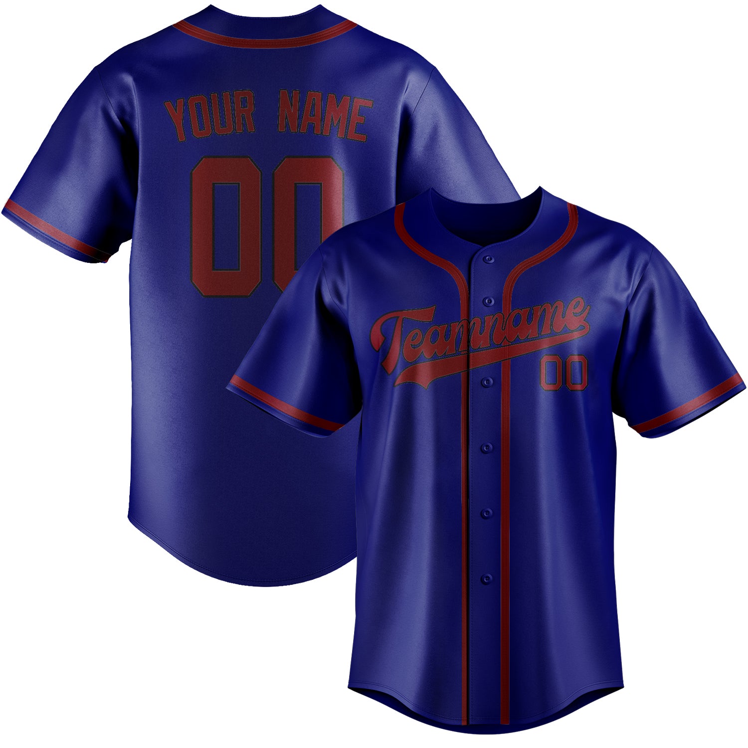 Custom Sky Blue Crimson Red Baseball Jersey