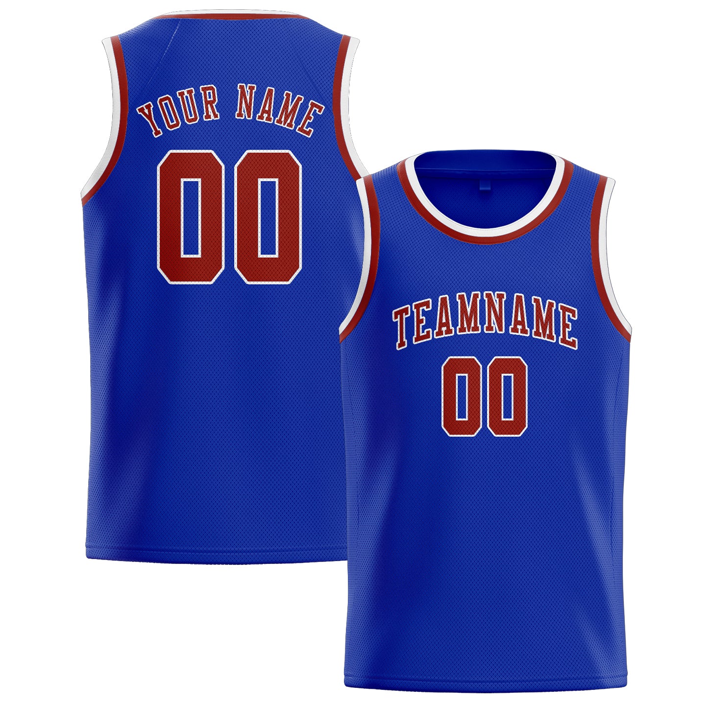 Custom Sky Blue Coral Red Basketball Jersey
