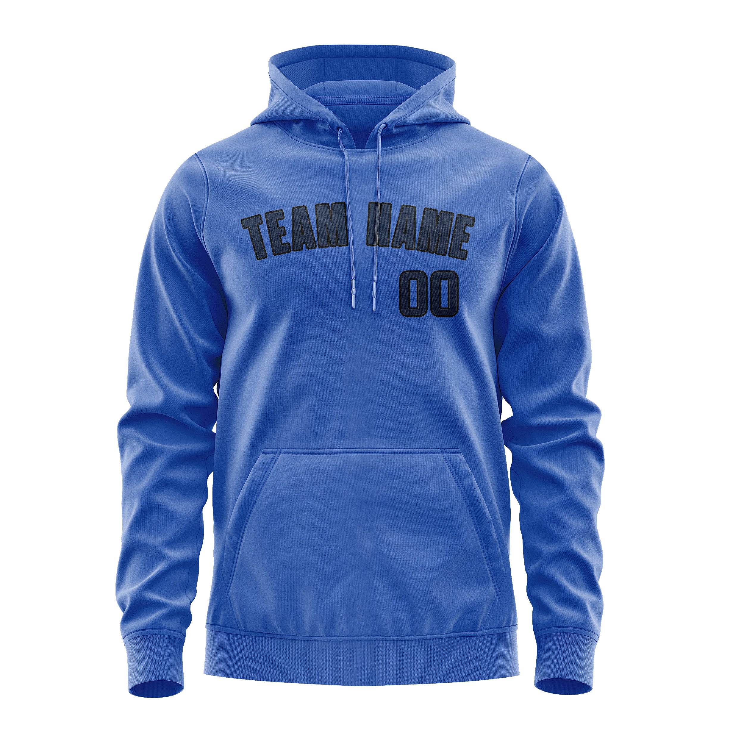 Custom Sky Blue Blue Hoodie