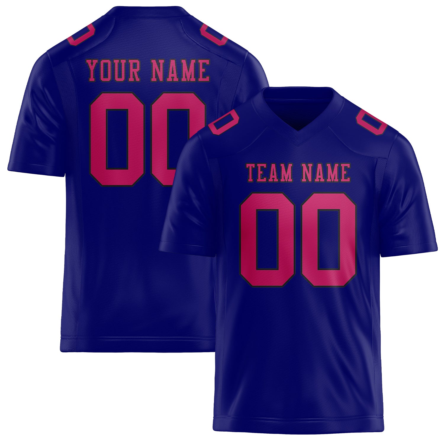 Custom Sky Blue Pink Football Jersey