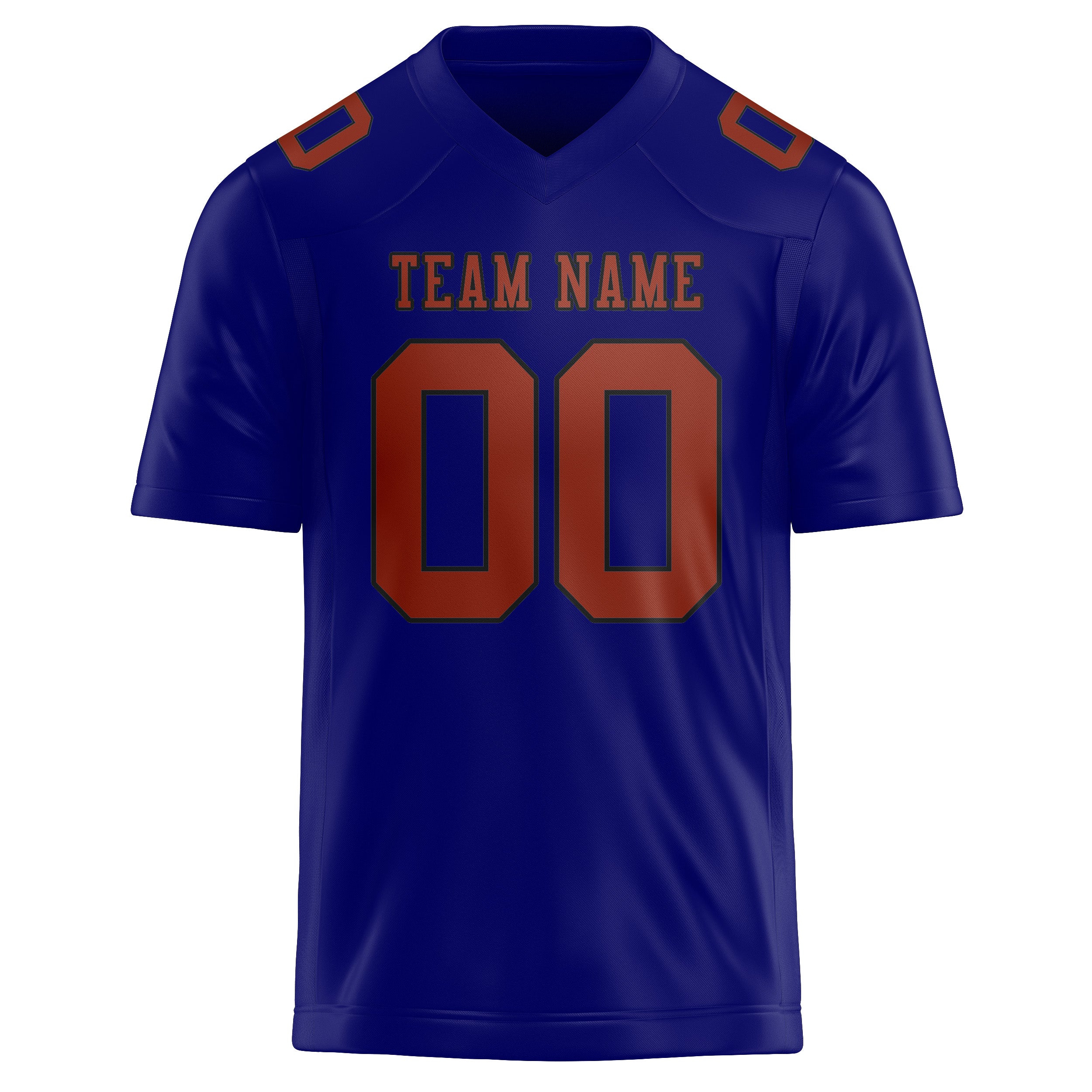 Custom Sky Blue Coral Red Football Jersey