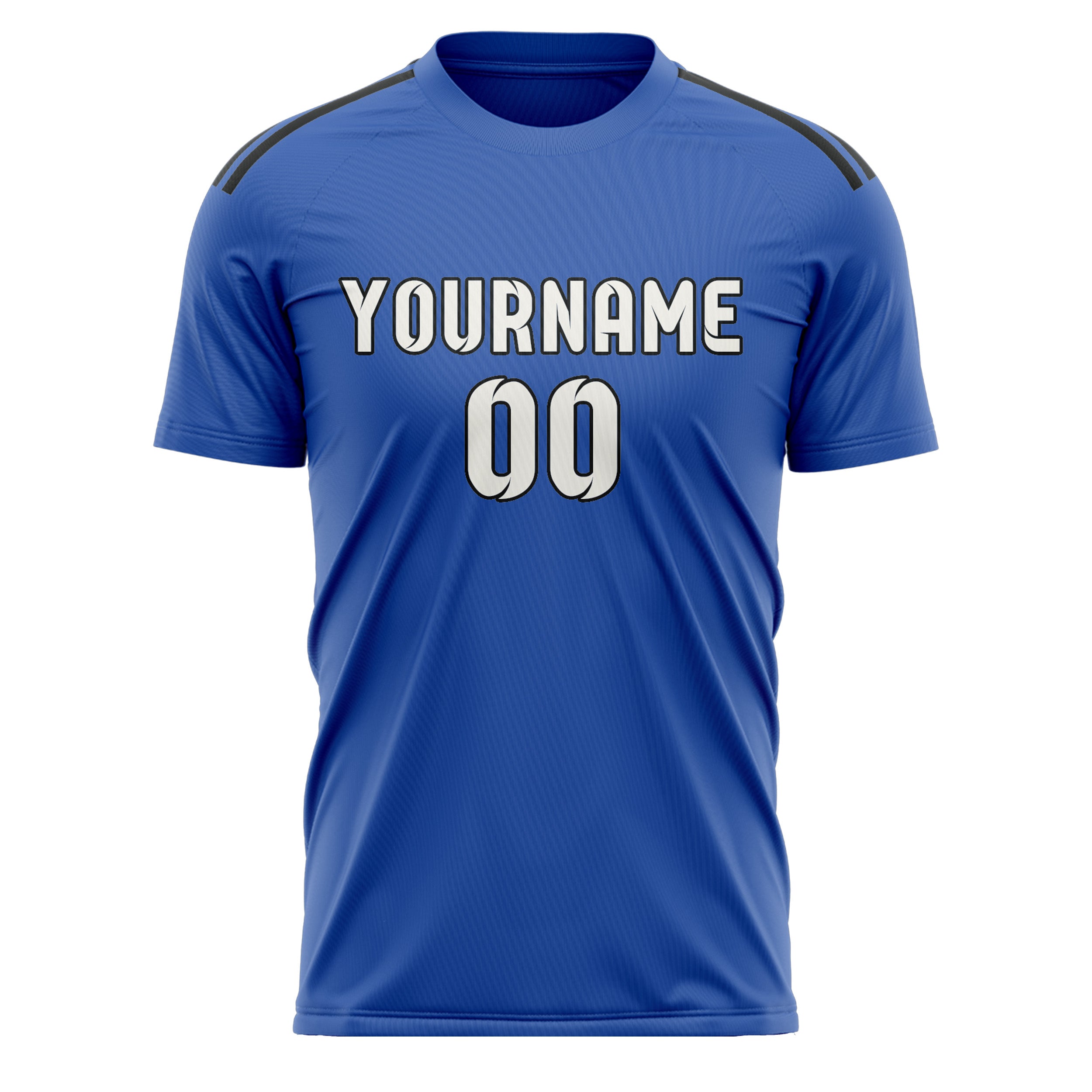 Custom Sky Blue White Soccer Jersey