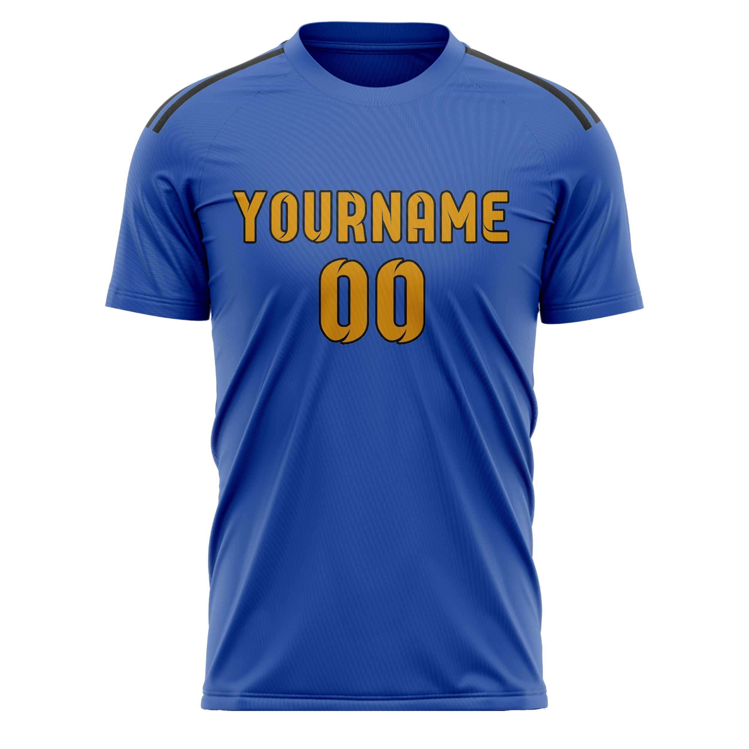 Custom Sky Blue Yellow Soccer Jersey