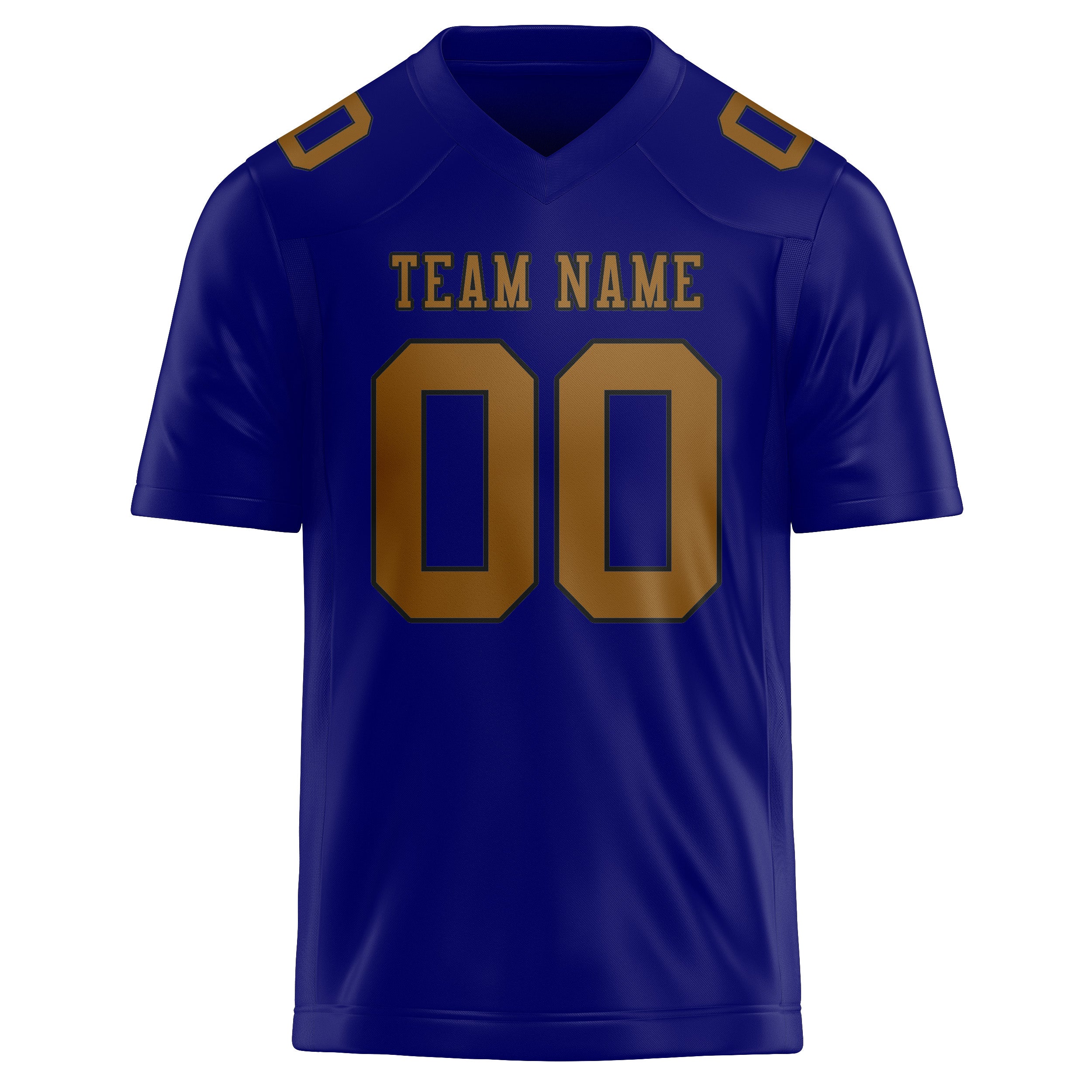 Custom Sky Blue Khaki Football Jersey