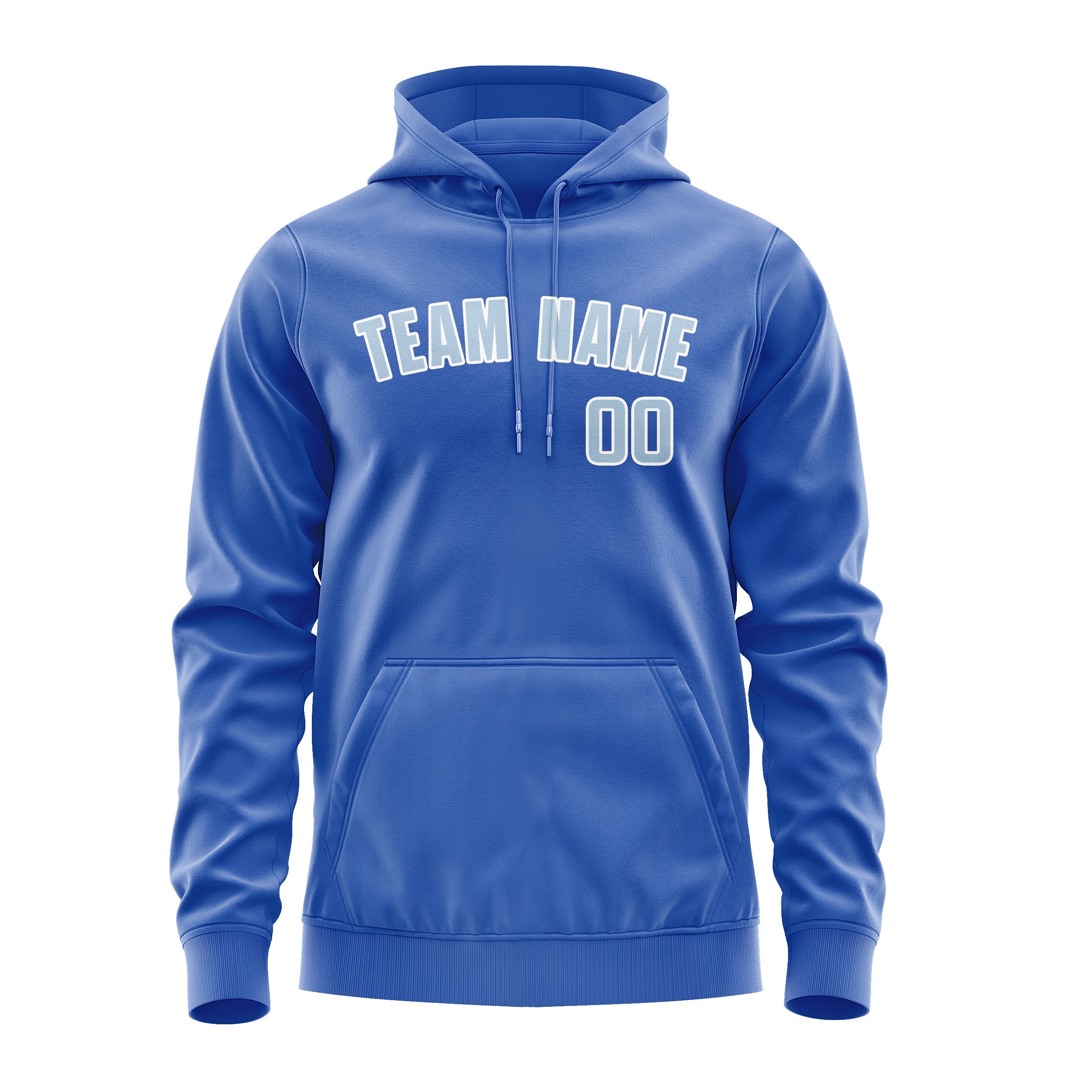 Custom Sky Blue Light Blue Hoodie