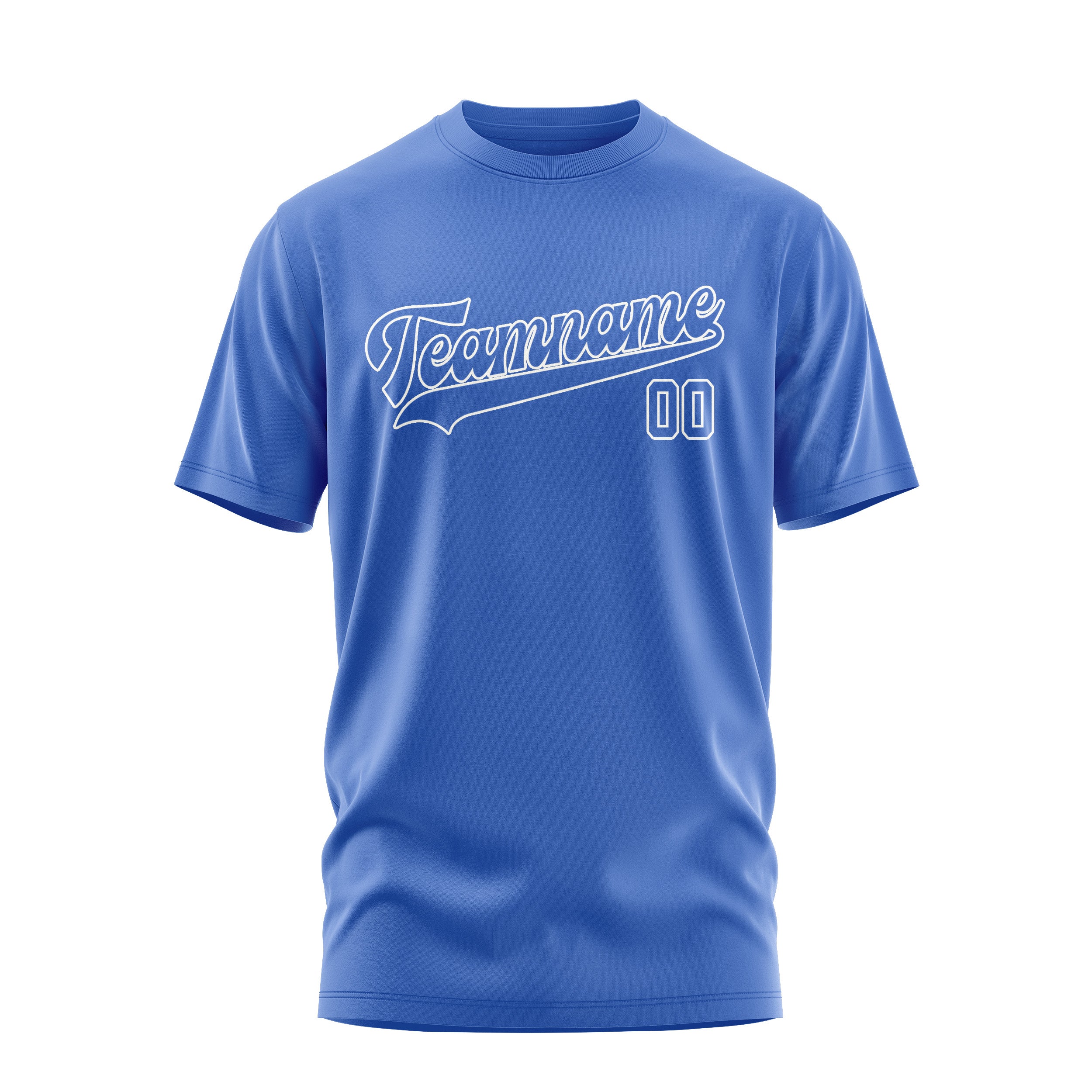 Custom Sky Blue Sky Blue T-Shirt