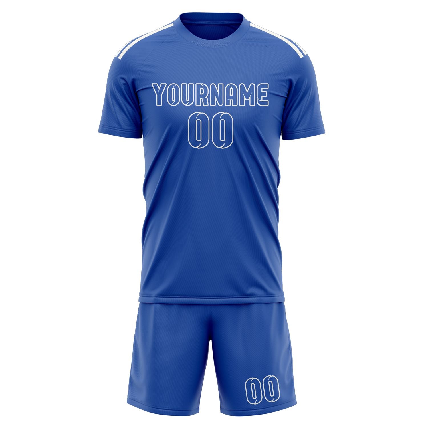 Custom Sky Blue Sky Blue Soccer Set