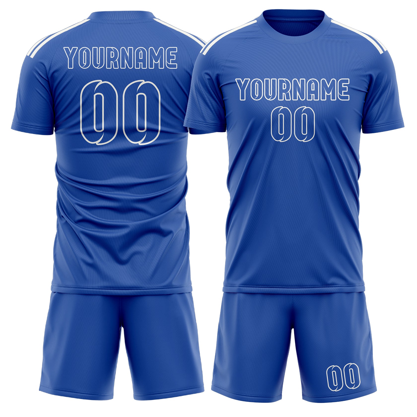 Custom Sky Blue Sky Blue Soccer Set