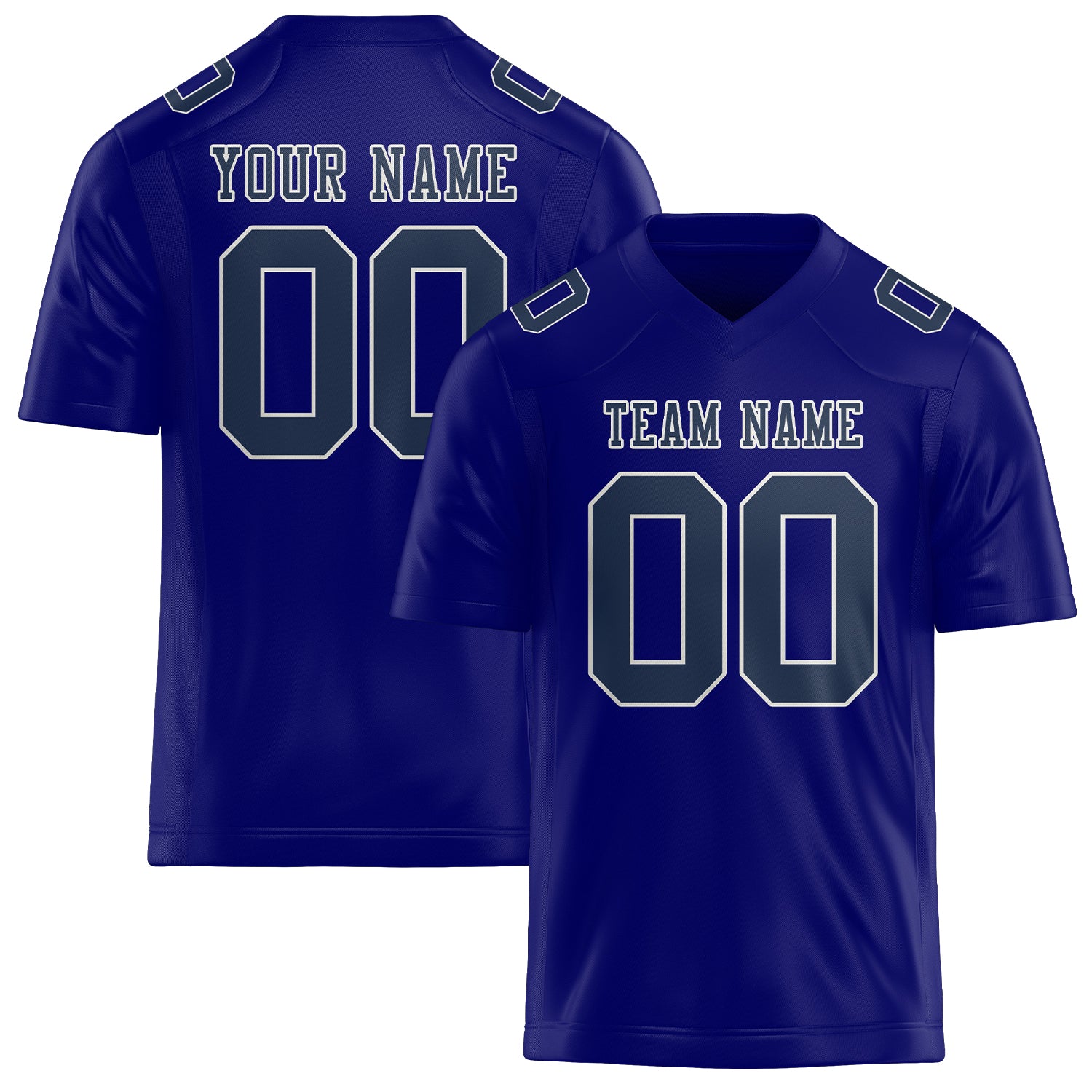 Custom Sky Blue Blue Football Jersey