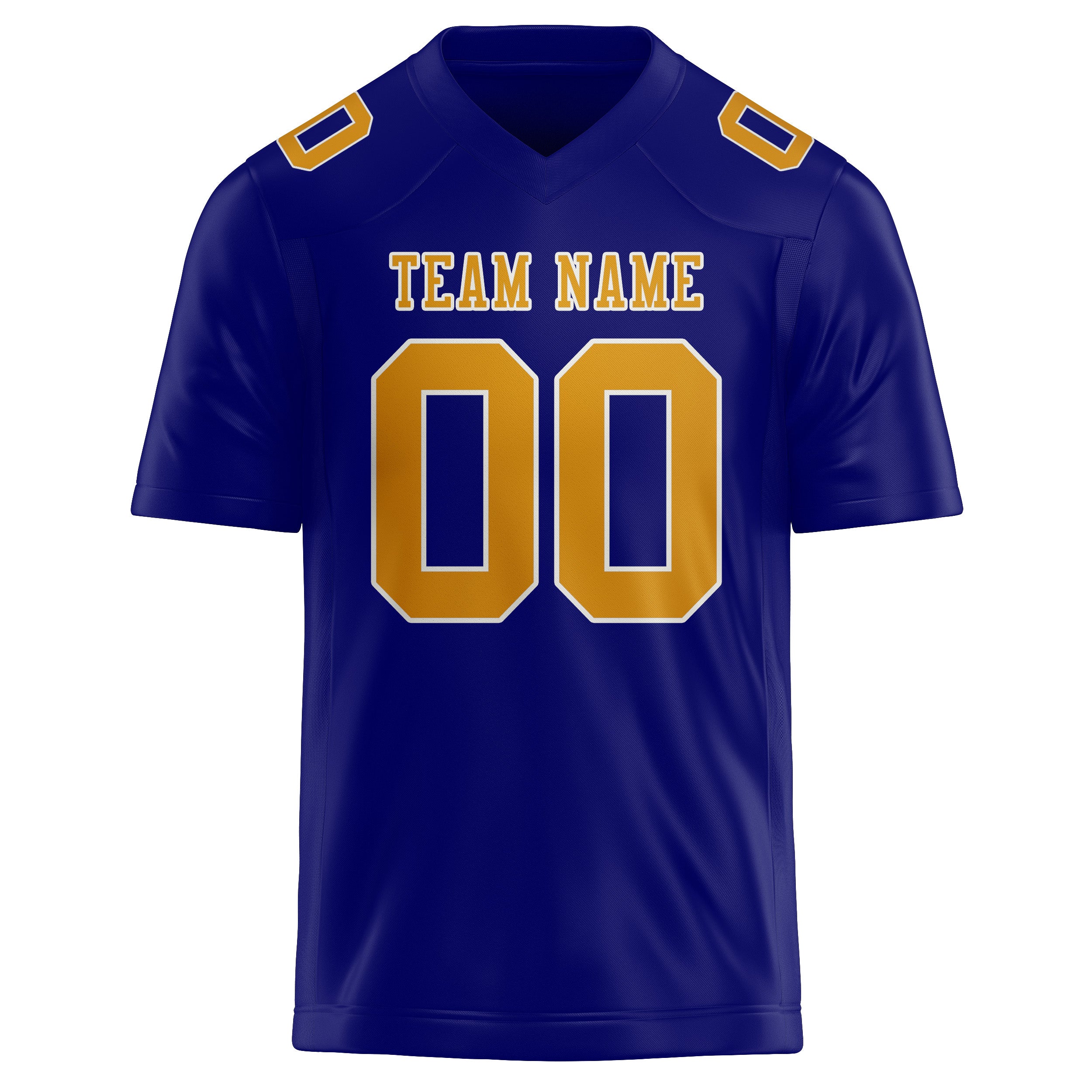 Custom Sky Blue Yellow Football Jersey