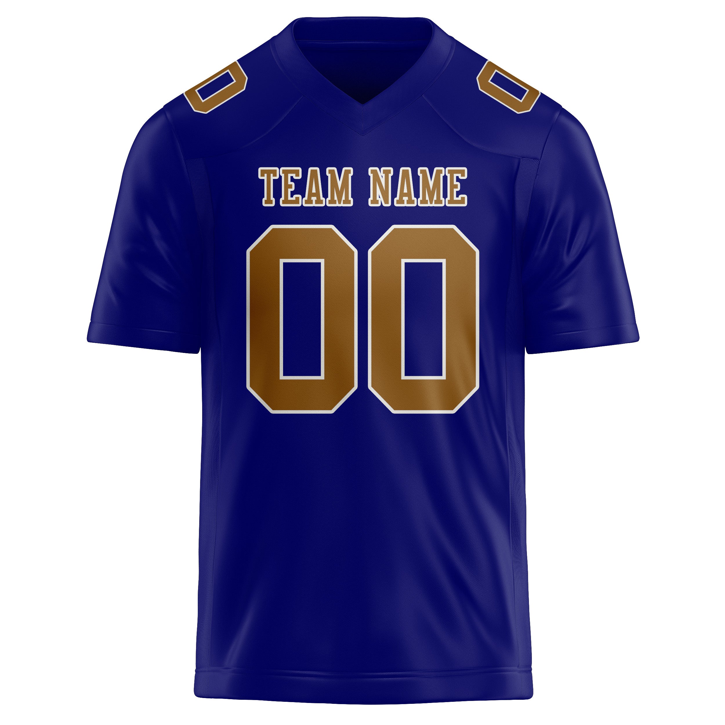 Custom Sky Blue Khaki Football Jersey