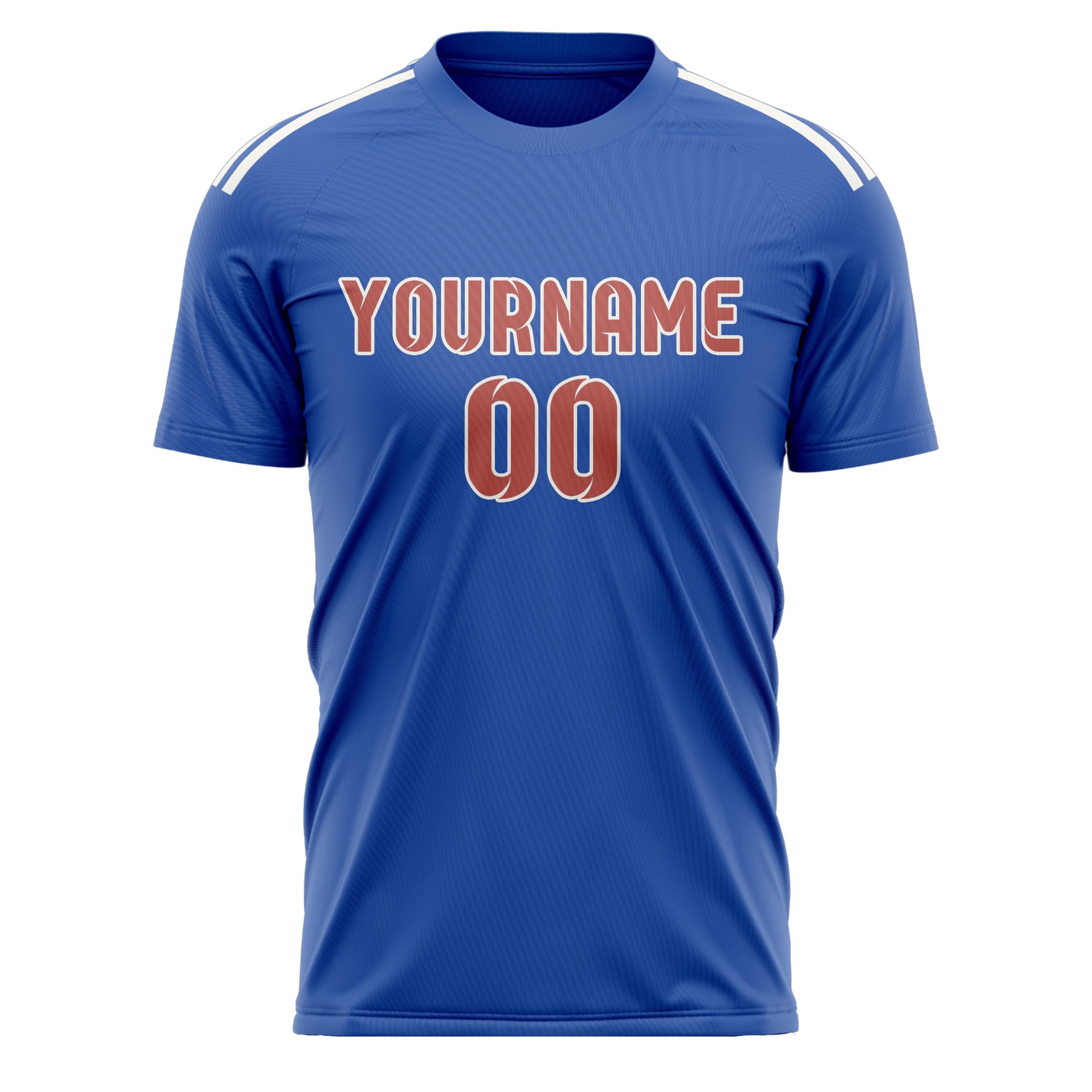 Custom Sky Blue Copper Rose Soccer Jersey