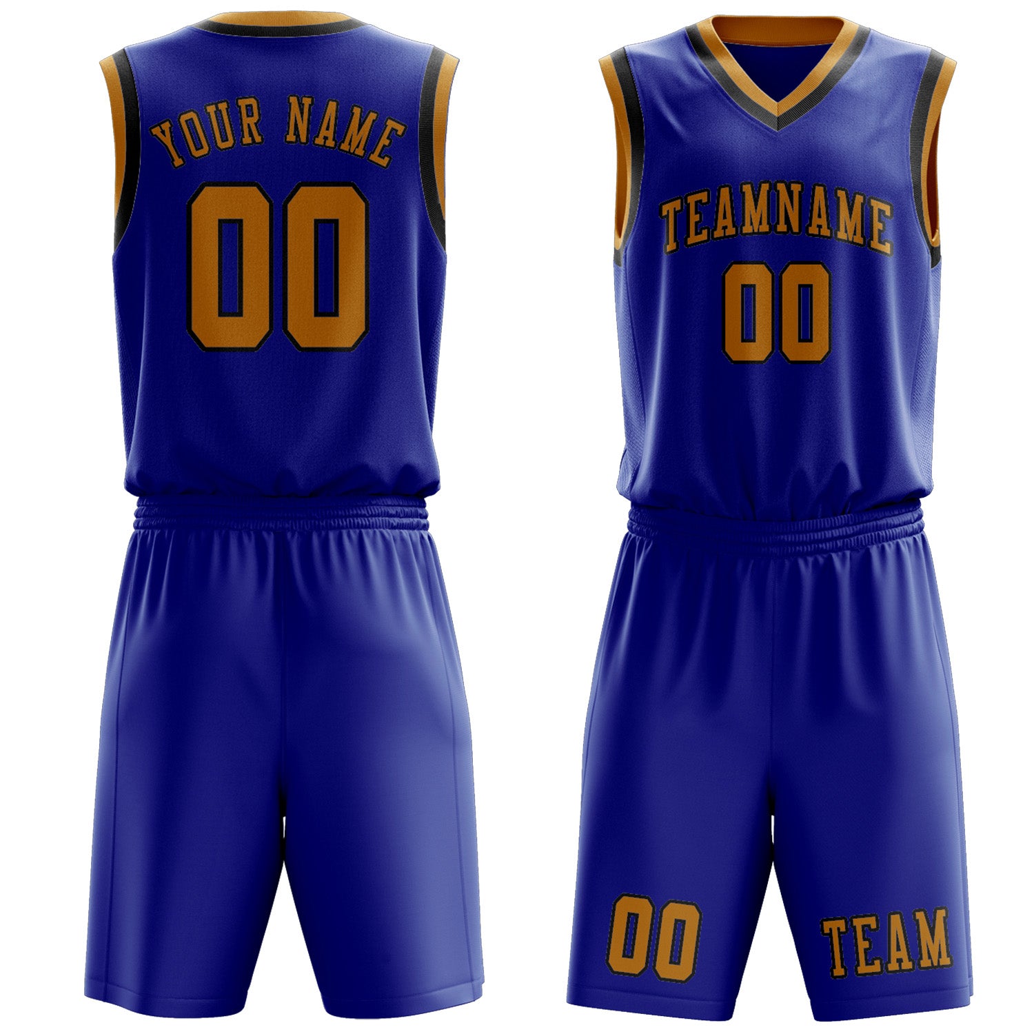 Custom Sky Blue Yellow Basketball Set