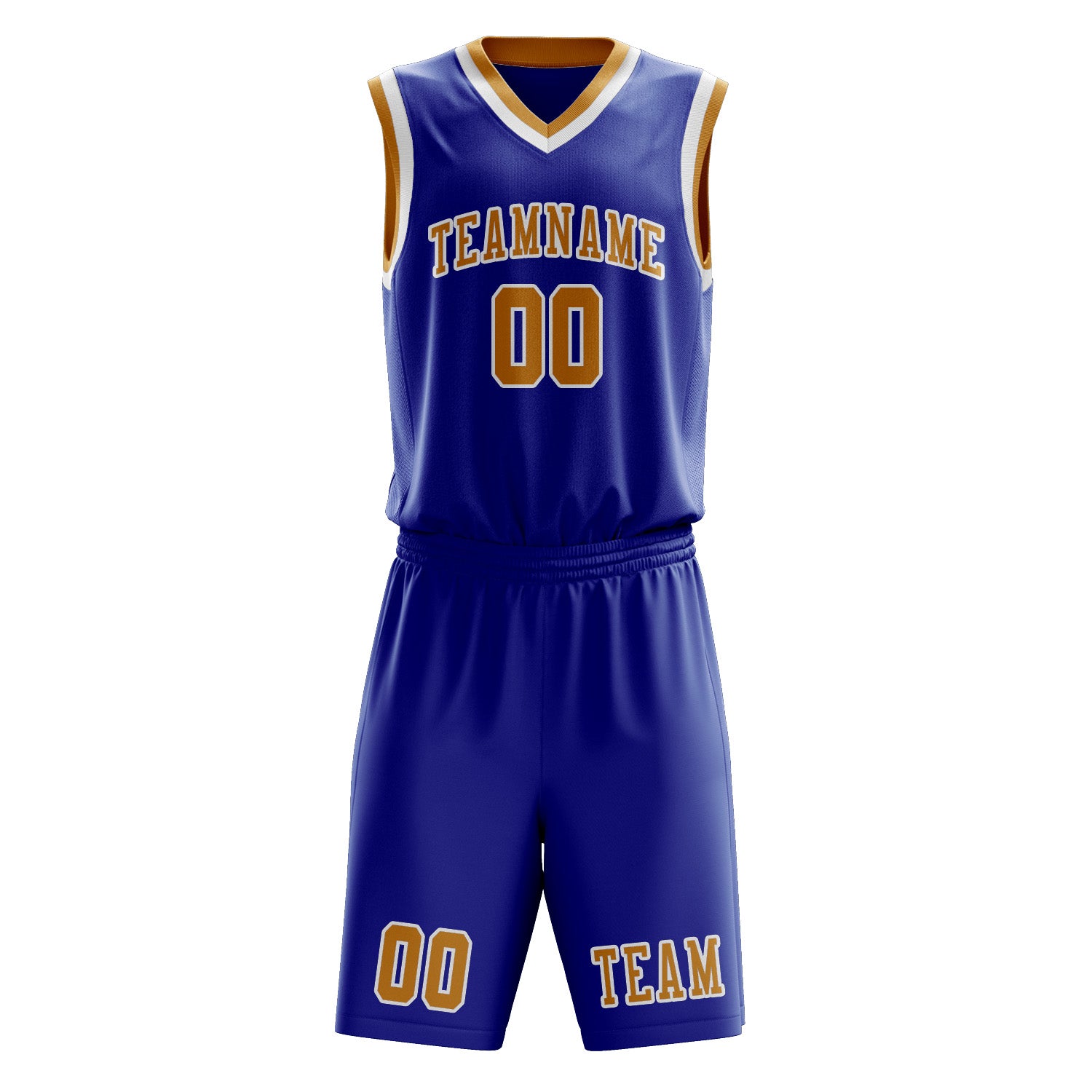 Custom Sky Blue Yellow Basketball Set